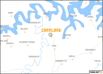 map of Carr Lane