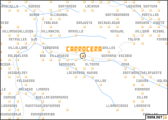 map of Carrocera