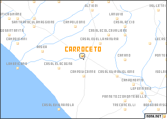 map of Carroceto