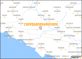 map of Carrodano Superiore