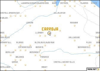 map of Carroja