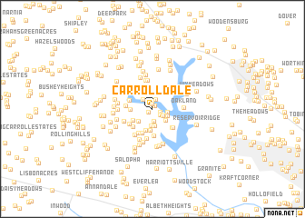 map of Carroll Dale