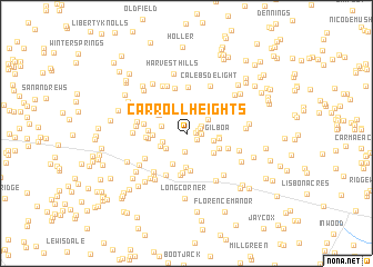 map of Carroll Heights