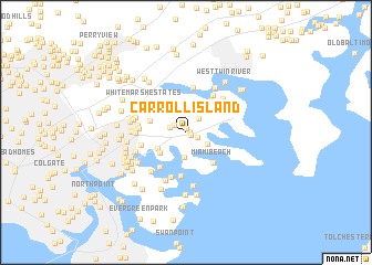 map of Carroll Island