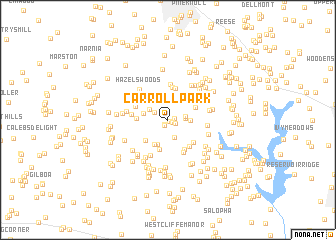 map of Carroll Park