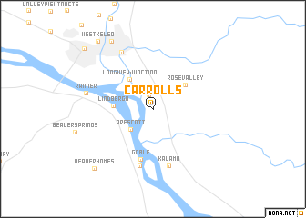 map of Carrolls