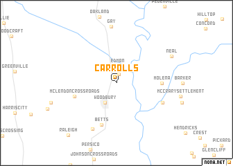 map of Carrolls