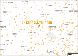 map of Carrollyn Manor