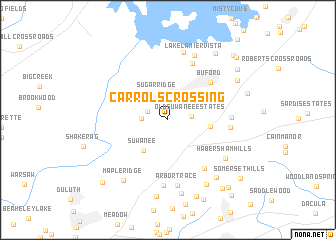 map of Carrols Crossing