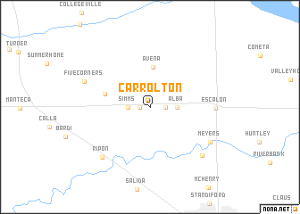 map of Carrolton