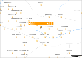 map of Carro Muse Case