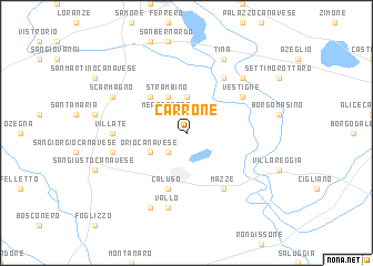 map of Carrone