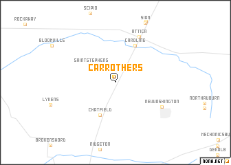 map of Carrothers