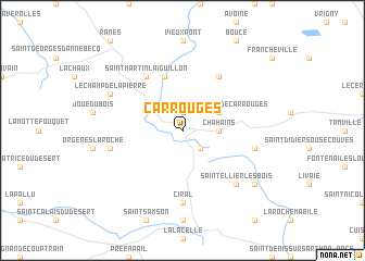 map of Carrouges