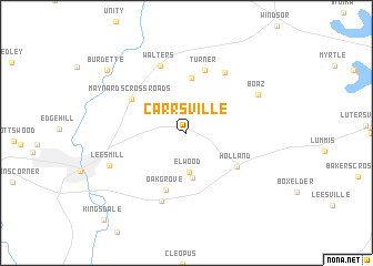 map of Carrsville