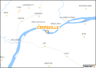 map of Carrsville