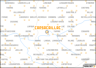 map of Carsac-Aillac