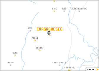 map of Carsa Ghesce