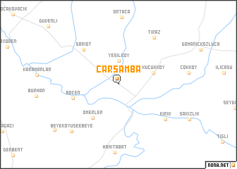 map of Çarşamba