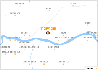 map of Carsani