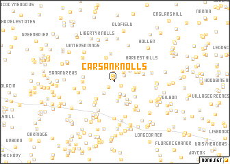 map of Carsan Knolls