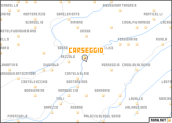 map of Carseggio