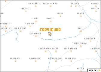 map of Çarşıcuma