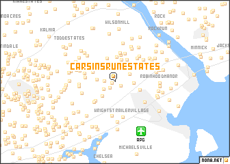 map of Carsins Run Estates