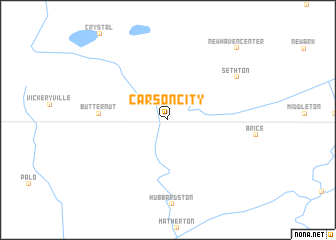 map of Carson City