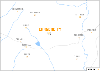 map of Carson City