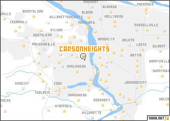 map of Carson Heights