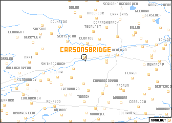 map of Carsons Bridge