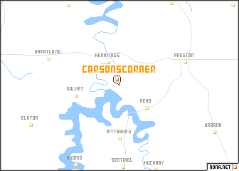 map of Carsons Corner