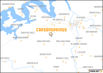 map of Carson Springs