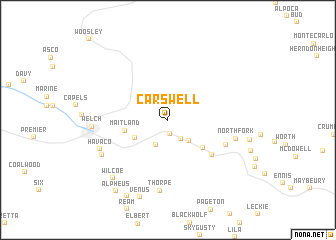 map of Carswell