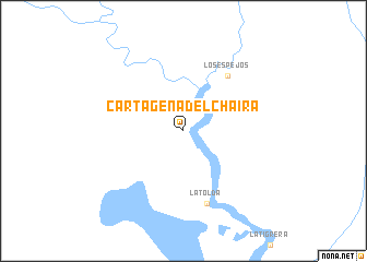 map of Cartagena del Chairá