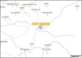 map of Cartagena