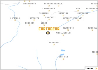 map of Cartagena