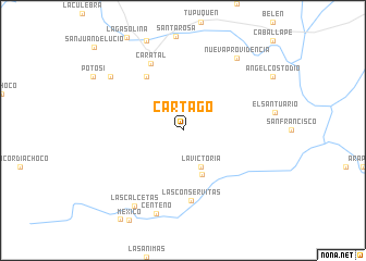 map of Cartago