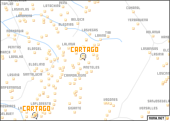 map of Cartago