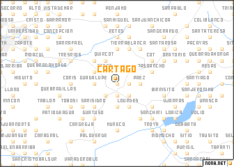 map of Cartago