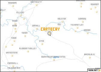 map of Cartecay