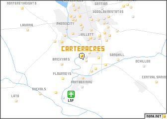 map of Carter Acres