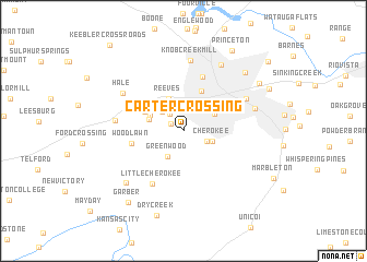 map of Carter Crossing