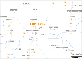 map of Carter Grove