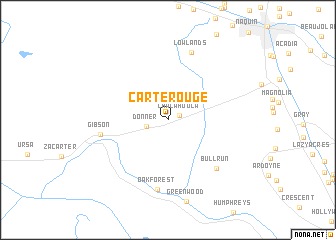 map of Carte Rouge