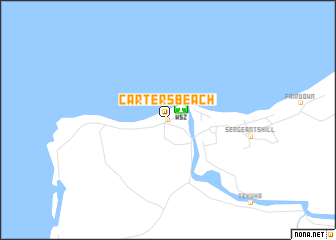 map of Carters Beach