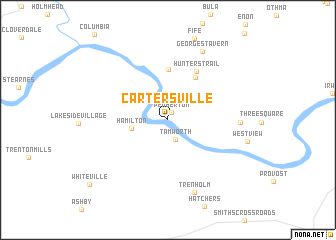 map of Cartersville