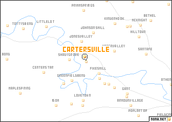 map of Cartersville