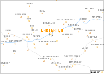map of Carterton